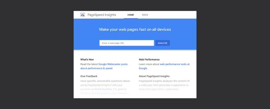 Google PageSpeed Insights